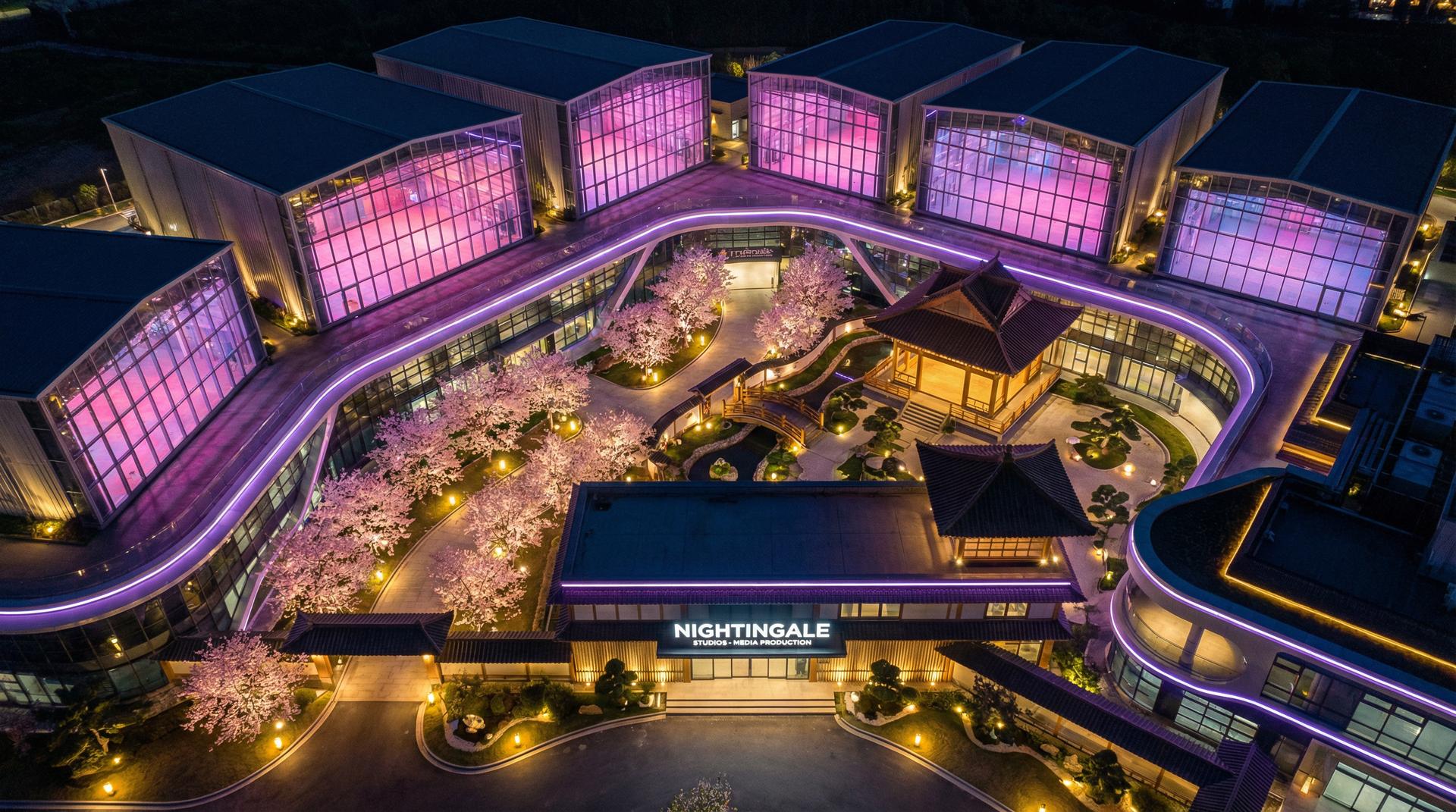 海角网传媒基地 - 影视制作基地航拍